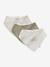 Set met 3 slabbetjes van katoengaas beige, bedrukt+ecru+grijsblauw+lichtroze+saliegroen+set groene panda+set vos+touw+veel beige+WIT - vertbaudet enfant 