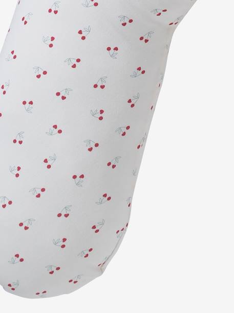 Borstvoedingskussen + beschermhoes Bio Collection beige, bedrukt+Donkerblauw/sterren+ivoorwitte plantaarige bedrukk+meerkleurig+wit, bedrukt+zandbeige - vertbaudet enfant 