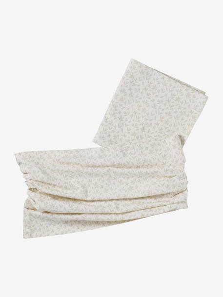 Set van 2 draagdoeken zonder knoop beige, bedrukt+ivoor met print+roze, bedrukt+zandbeige - vertbaudet enfant 