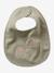 Set van 7 babyslabbetjes beige, bedrukt+blauwgroen+Egel+jungle wit+lichtroze+touw - vertbaudet enfant 