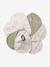 Set van 7 babyslabbetjes beige, bedrukt+blauwgroen+Egel+jungle wit+lichtroze+touw - vertbaudet enfant 