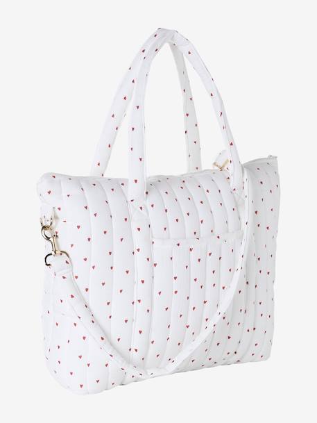 Luiertas Pluim beige, bedrukt+IVOOR MET PRINT+plantaardig ivoor+vanille+wit, bedrukt - vertbaudet enfant 