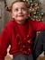 Kerstsweater voor meisjes met lovertjes antraciet+rood - vertbaudet enfant 