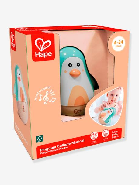 Muzikale culbuto pinguïn HAPE turquoiseblauw - vertbaudet enfant 
