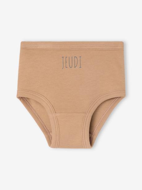 Set van 5 babybroekjes met 1 voor elke dag veel wit - vertbaudet enfant 