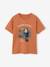 Jongensshirt dierenmotief leiblauw+sinaasappel - vertbaudet enfant 