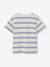 Jongensshirt met dik reliëfeffect wit, gestreept - vertbaudet enfant 