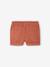 Gekeperde short met elastische tailleband babyjongen cappuccino+terracotta - vertbaudet enfant 