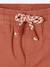 Gekeperde short met elastische tailleband babyjongen cappuccino+terracotta - vertbaudet enfant 