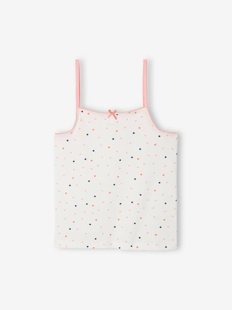 Set van 3 leuke tanktops voor meisjes lichtroze - vertbaudet enfant 