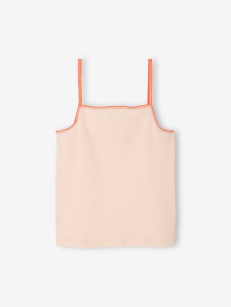 Set van 3 leuke tanktops voor meisjes lichtroze - vertbaudet enfant 