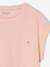 Effen Basics meisjesshirt met korte mouwen blauwgroen+ecru+marineblauw+snoepjesroze - vertbaudet enfant 