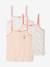 Set van 3 leuke tanktops voor meisjes lichtroze - vertbaudet enfant 