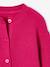 Gestreept meisjesvest van stof met minikabel fuchsia - vertbaudet enfant 