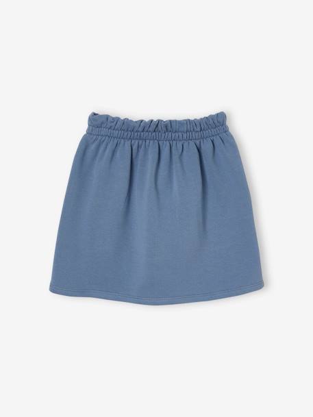 Fleece rok voor meisjes chambrayblauw+groen, gestreept+rood - vertbaudet enfant 