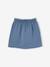 Fleece rok voor meisjes chambrayblauw+groen, gestreept+rood - vertbaudet enfant 