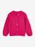 Gestreept meisjesvest van stof met minikabel fuchsia - vertbaudet enfant 