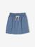 Fleece rok voor meisjes chambrayblauw+groen, gestreept+rood - vertbaudet enfant 