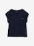 Effen Basics meisjesshirt met korte mouwen blauwgroen+ecru+marineblauw+snoepjesroze - vertbaudet enfant 