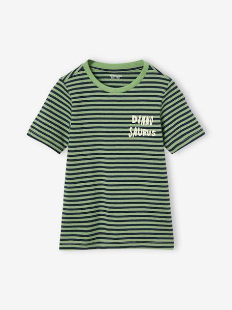 Vertbaudet set van 2 pyjama's voor jongens met gerecycled katoen, kort & lang groen - vertbaudet enfant 