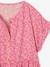 Geknoopte meisjesjurk met bloemen ecru+hemelsblauw+rouge - vertbaudet enfant 