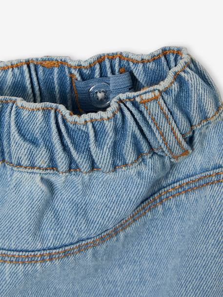 Jeans meisjesrok van Basics lichtblauw+middenblauw - vertbaudet enfant 
