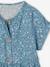 Geknoopte meisjesjurk met bloemen ecru+hemelsblauw+rouge - vertbaudet enfant 
