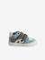 Leren sneakers met klittenband ecru+grijsblauw - vertbaudet enfant 