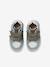 Leren sneakers met klittenband ecru+grijsblauw - vertbaudet enfant 