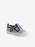Canvas babyschoentjes met enkelbandje blauw, gestreept - vertbaudet enfant 