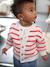 Gebreid vestje voor baby's rood, gestreept - vertbaudet enfant 