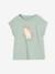 Meisjesshirt met dierenmotief abrikoos+grijsblauw - vertbaudet enfant 