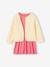 Meisjesset gewatteerd jack met bloemenprint + jurk rozen - vertbaudet enfant 