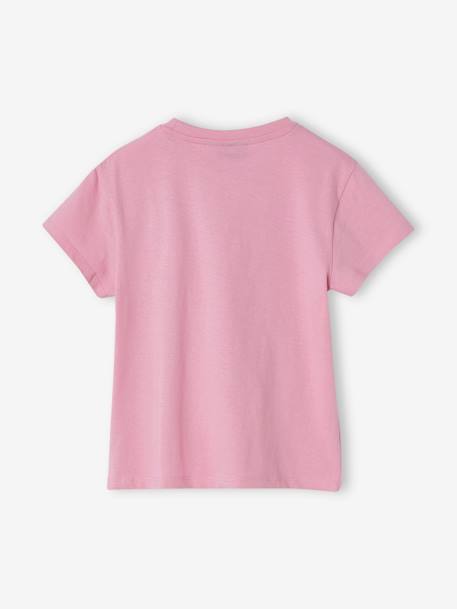 T-shirt The Rolling Stones® voor meisjes pioenroos - vertbaudet enfant 