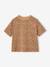 Bedrukt meisjesshirt met korte mouwen antraciet+beige+lichtgeel+zandbeige - vertbaudet enfant 