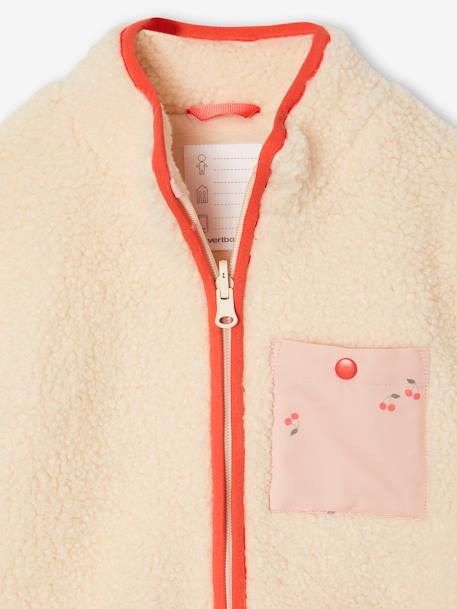 3-in-1 parka voor meisjes lichtroze - vertbaudet enfant 