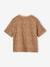 Bedrukt meisjesshirt met korte mouwen antraciet+beige+lichtgeel+zandbeige - vertbaudet enfant 