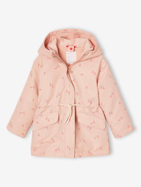 3-in-1 parka voor meisjes lichtroze - vertbaudet enfant 