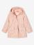 3-in-1 parka voor meisjes lichtroze - vertbaudet enfant 