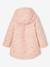 3-in-1 parka voor meisjes lichtroze - vertbaudet enfant 