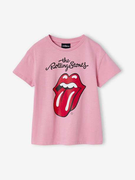 T-shirt The Rolling Stones® voor meisjes pioenroos - vertbaudet enfant 