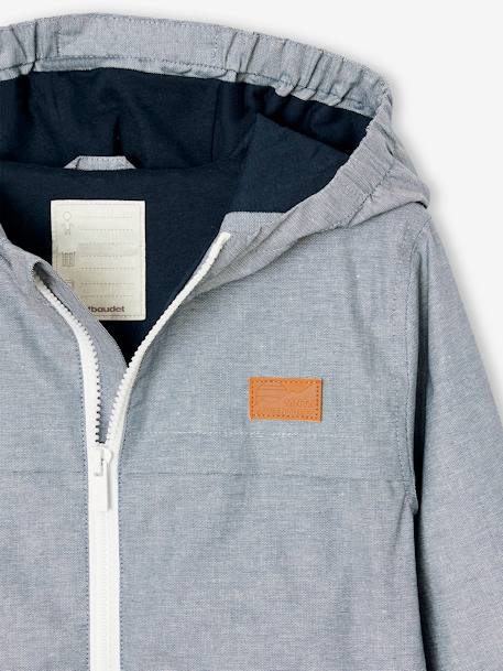 Windjack voor jongens chambray chambrayblauw - vertbaudet enfant 