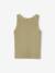 Meisjessweater in ribstof beige+blauw, gestreept+ecru+saliegroen - vertbaudet enfant 