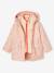 3-in-1 parka voor meisjes lichtroze - vertbaudet enfant 