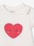 Set van 3 Basics T-shirts met lange mouwen ecru+rood, gestreept - vertbaudet enfant 