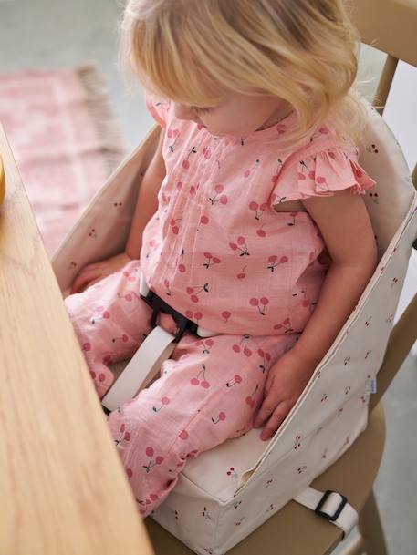 Stoelverhoger beige, bedrukt+ecru+Grijs+grijsblauw+hazelnoot+hazelnoot+lichtroze+meerkleurig+wit, bedrukt+wit, gestreept - vertbaudet enfant 