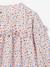Meisjesblouse met ruches met bloemenprint ecru+marineblauw+wit, bedrukt - vertbaudet enfant 