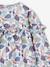 Meisjesblouse met ruches met bloemenprint ecru+marineblauw+wit, bedrukt - vertbaudet enfant 