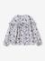 Meisjesblouse met ruches met bloemenprint ecru+marineblauw+wit, bedrukt - vertbaudet enfant 