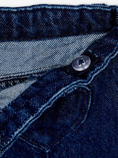 Jeans meisjesrok met knopen ongewassen denim - vertbaudet enfant 